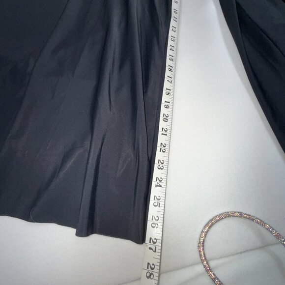 Black High Waist Wide Leg Boho Festival Fairy Goth Palazzo Pants Large So Smooth - Picture 9 of 13